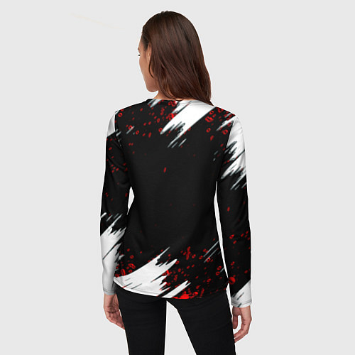 Женский лонгслив Horizon zero dawn краски / 3D-принт – фото 4