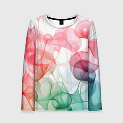Женский лонгслив Цветные пузыри
