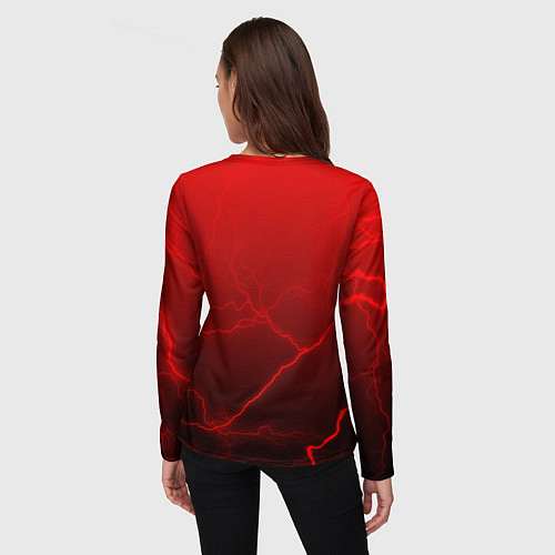 Женский лонгслив Silent Hill storm abstraction / 3D-принт – фото 4