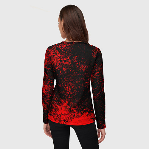 Женский лонгслив Silent hill лого blood / 3D-принт – фото 4