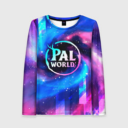 Женский лонгслив Palworld неоновый космос