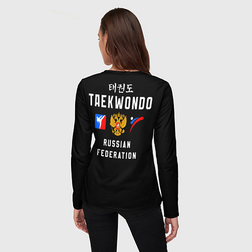Женский лонгслив Тхеквондо сборная России / 3D-принт – фото 4