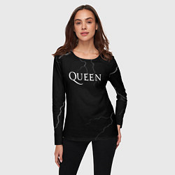 Лонгслив женский Queen квин король, цвет: 3D-принт — фото 2