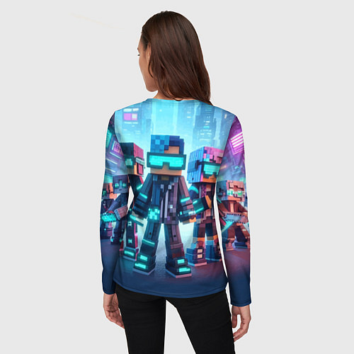 Женский лонгслив Minecraft - fantasy ai art / 3D-принт – фото 4