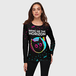 Лонгслив женский Bring Me the Horizon - rock star cat, цвет: 3D-принт — фото 2