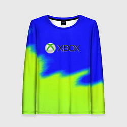 Лонгслив женский Xbox кислотный стиль текстура, цвет: 3D-принт