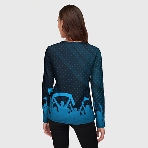 Женский лонгслив Sporting legendary форма фанатов / 3D-принт – фото 4