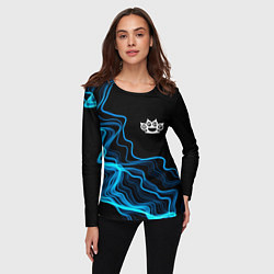 Лонгслив женский Five Finger Death Punch sound wave, цвет: 3D-принт — фото 2