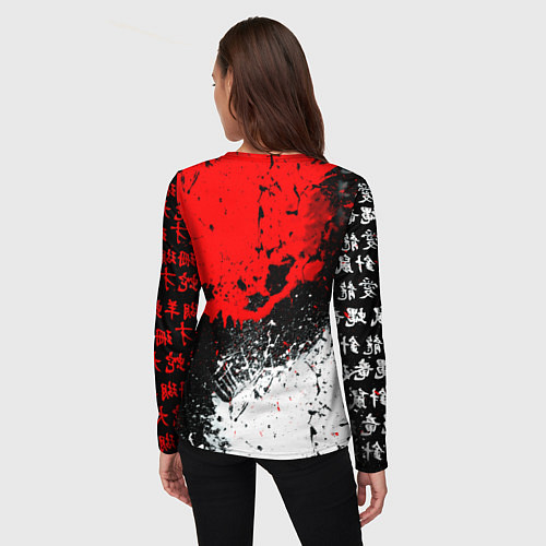 Женский лонгслив Psychopass anime текстура / 3D-принт – фото 4
