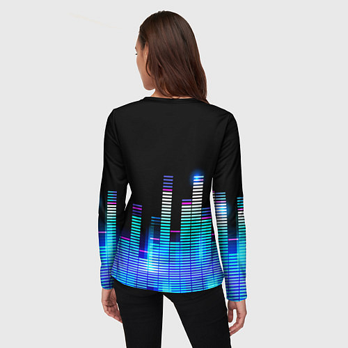 Женский лонгслив Judas Priest эквалайзер / 3D-принт – фото 4