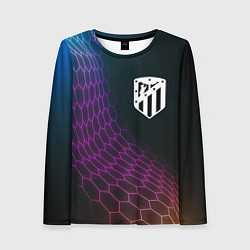 Женский лонгслив Atletico Madrid футбольная сетка