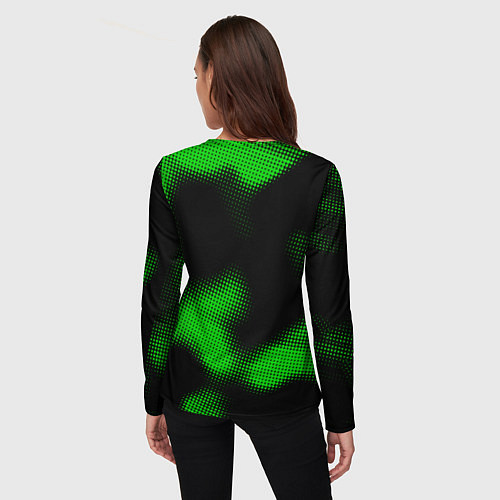 Женский лонгслив PSV sport halftone / 3D-принт – фото 4