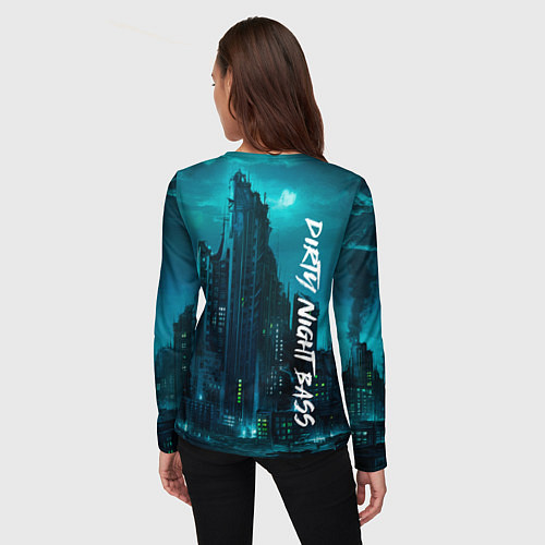 Женский лонгслив Dnb night / 3D-принт – фото 4