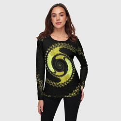 Лонгслив женский Вращение фрактал, цвет: 3D-принт — фото 2
