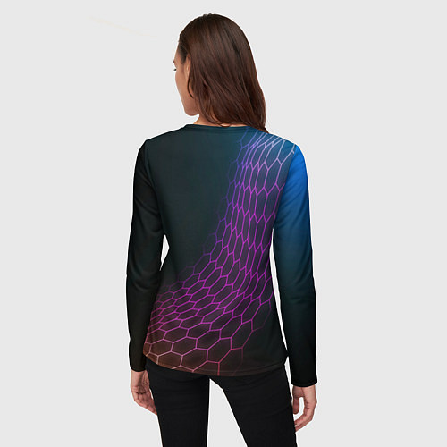 Женский лонгслив Sporting футбольная сетка / 3D-принт – фото 4