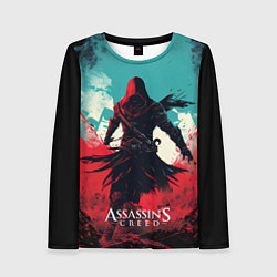 Лонгслив женский Assassins creed ясное небо, цвет: 3D-принт