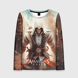 Лонгслив женский Assassins creed большой город, цвет: 3D-принт