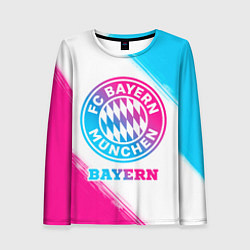 Лонгслив женский Bayern neon gradient style, цвет: 3D-принт