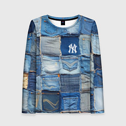 Женский лонгслив Patchwork - New York yankees baseball team