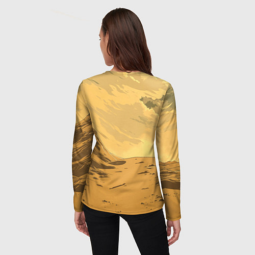 Женский лонгслив Dune - The Traveler / 3D-принт – фото 4