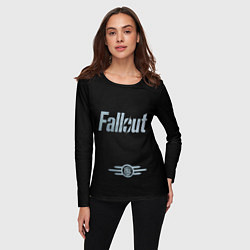 Лонгслив женский Fallout - Logo, цвет: 3D-принт — фото 2
