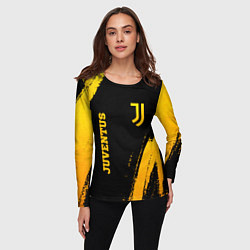 Лонгслив женский Juventus - gold gradient вертикально, цвет: 3D-принт — фото 2