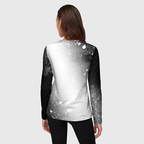 Женский лонгслив Roma sport на светлом фоне вертикально / 3D-принт – фото 4