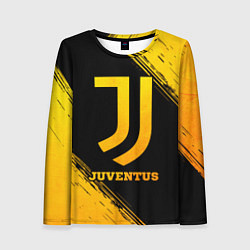 Лонгслив женский Juventus - gold gradient, цвет: 3D-принт