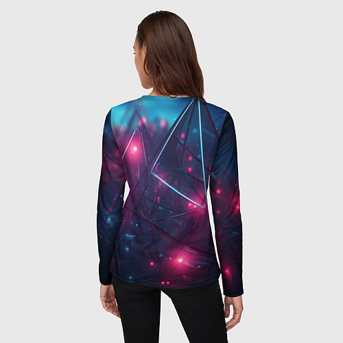 Женский лонгслив Конструкция с ярким свечением / 3D-принт – фото 4