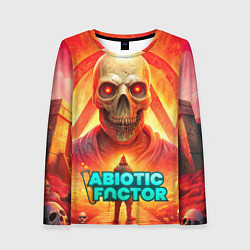 Лонгслив женский Abiotic Factor horror skull, цвет: 3D-принт
