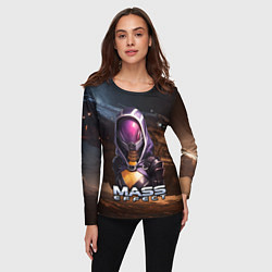 Лонгслив женский Mass Effect ТалиЗора аватар, цвет: 3D-принт — фото 2
