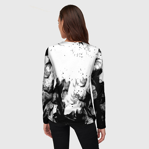 Женский лонгслив Rasmus smoke steel / 3D-принт – фото 4