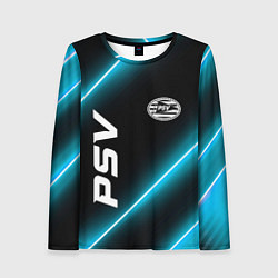 Лонгслив женский PSV неоновые лампы, цвет: 3D-принт