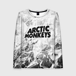Лонгслив женский Arctic Monkeys white graphite, цвет: 3D-принт