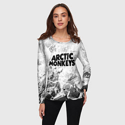 Лонгслив женский Arctic Monkeys white graphite, цвет: 3D-принт — фото 2