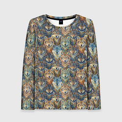 Женский лонгслив Волчий узор