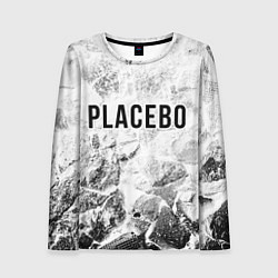 Лонгслив женский Placebo white graphite, цвет: 3D-принт