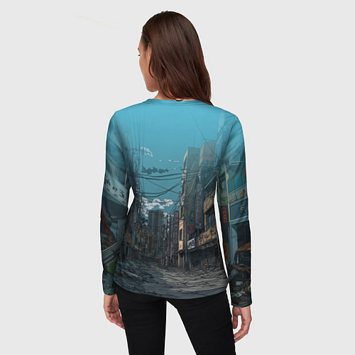 Женский лонгслив Хибино и Аширо -Кайдзю номер 8 / 3D-принт – фото 4