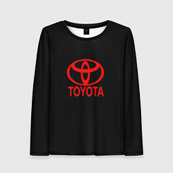Лонгслив женский Toyota red logo, цвет: 3D-принт