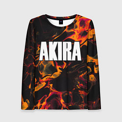 Лонгслив женский Akira red lava, цвет: 3D-принт