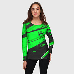 Лонгслив женский Lifan sport green, цвет: 3D-принт — фото 2