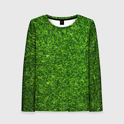 Женский лонгслив Текстура газона