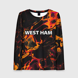 Женский лонгслив West Ham red lava