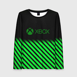 Лонгслив женский Xbox line green, цвет: 3D-принт