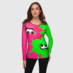 Лонгслив женский Глаза монстров, цвет: 3D-принт — фото 2
