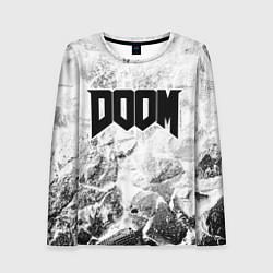 Женский лонгслив Doom white graphite