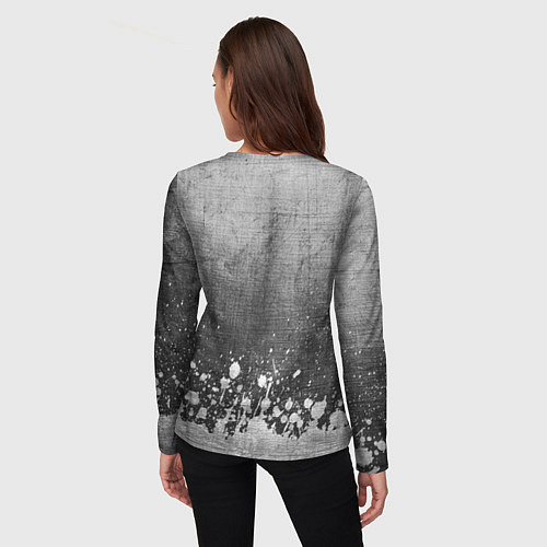 Женский лонгслив Zotye - grey gradient посередине / 3D-принт – фото 4