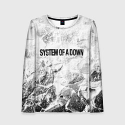 Лонгслив женский System of a Down white graphite, цвет: 3D-принт
