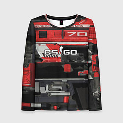 Лонгслив женский СS deagle aggressor, цвет: 3D-принт