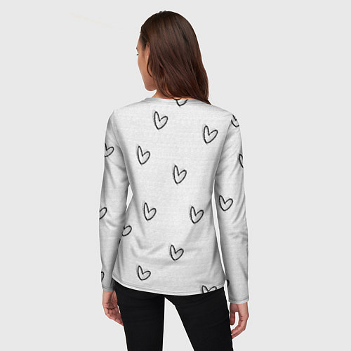 Женский лонгслив Надпись будущий учитель / 3D-принт – фото 4